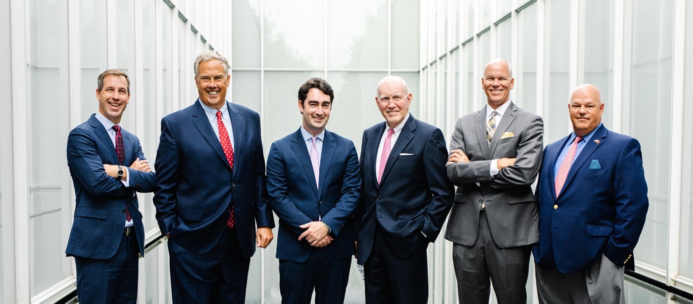 from left to right: Christopher Coman Anthony Dowling Benjamin Swaney Larry Swaney James R. Carroll V Parker Perkins III